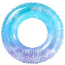 DONGFANGB 浮き輪 星空タイプ 浮輪 うきわ 直径90cm 強浮力設計 O型 キラキラ 夏レジャー必須アイテム プール 海水浴 水遊び用 大人用 子供用