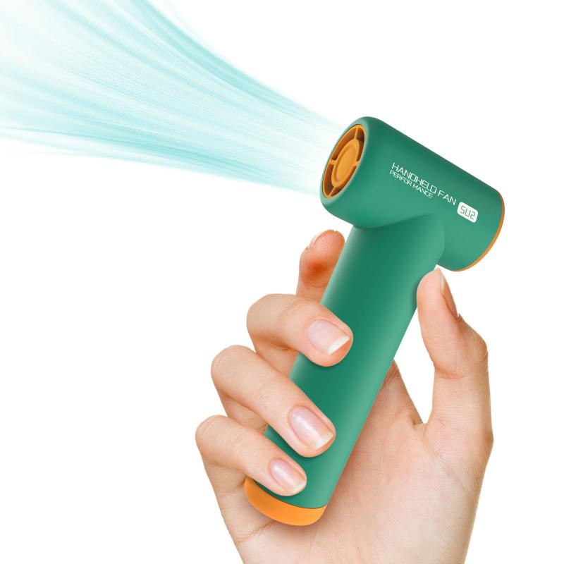 携帯扇風機【業界極小サイズ スーパーミニハンディファン】手持ち扇風機 ミニファン 90000RPM ターボ高速せんぷうき 超小型 超軽量 4段階風量調節 USB充電式 長持ちバッテリー 手持ち 卓上 せ