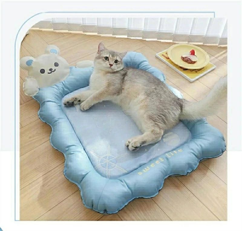 乐天商城 - 猫 ベッド 夏 夏用ラグ 猫ひんやりクールベッド ペット クールマット 犬用冷却パッド ひんやり ペット用シーツ 冷感 シーツ メッシュ 夏