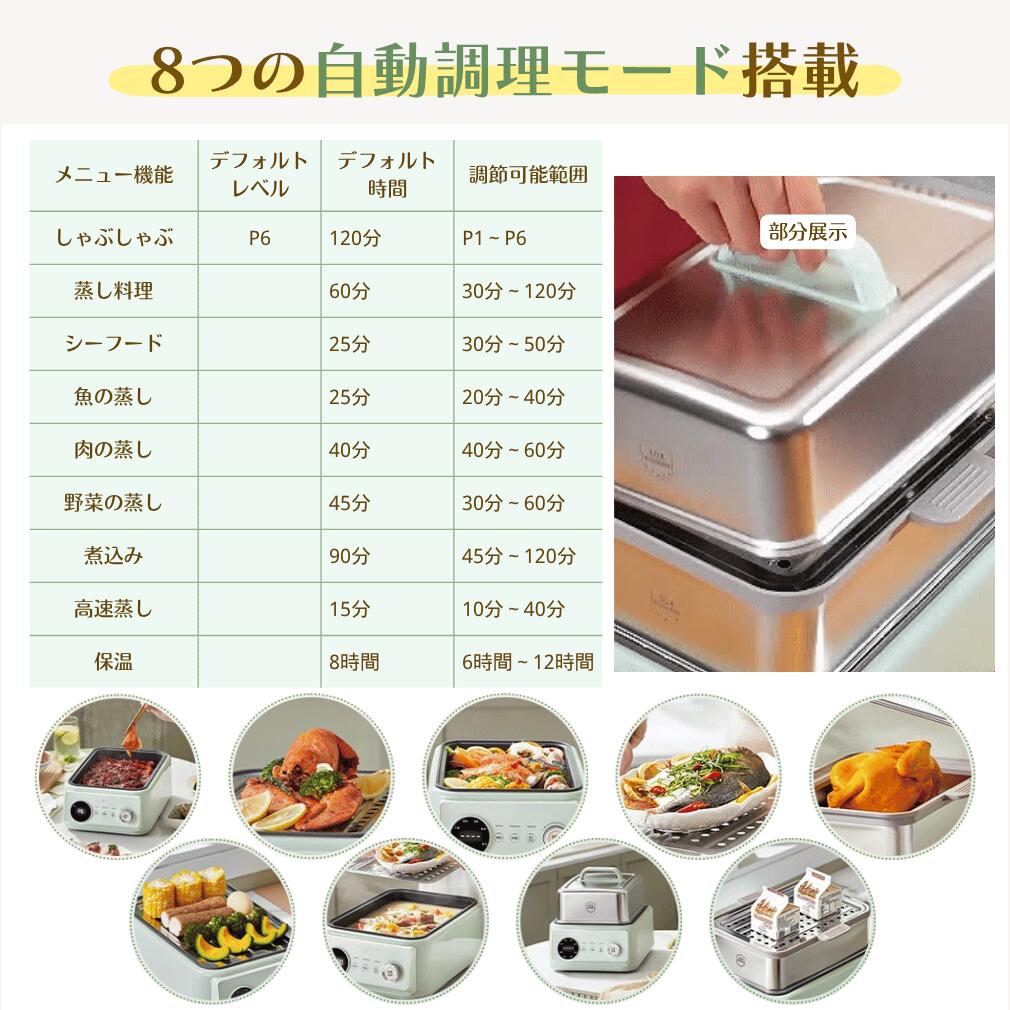 樂天商城 - 電気蒸し器 家庭用 ステンレス 3段 15L 大容量 コンパクト せいろ 蒸し鍋 ヘルシー 茶碗蒸し サラダチキン ゆで卵 蒸しパン 消毒 加熱
