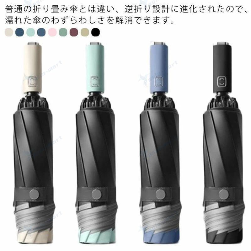 サイズ： 開放時全長：63cm 開く直径：105cm 収納時の長さ：32cm 傘骨数：10本骨