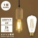 \ 10%OFFクーポンすぐ使える! / エジソン電球 エジソン球 電球 電球のみ LED led 電気 明かり 照明 照明器具 ライト 天井 単品販売 単品 E26 26口径 4W Lサイズ レトロ アンティーク ヴィンテージ ビンテージ おしゃれ ギフト 敬老の日