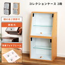 【10%OFFクーポン配布中!6日23:59迄】コレクションシェルフ フィギュア 棚 推し活 コレクションケース 2段 推し棚 フィギュアケース ラック ガラス...