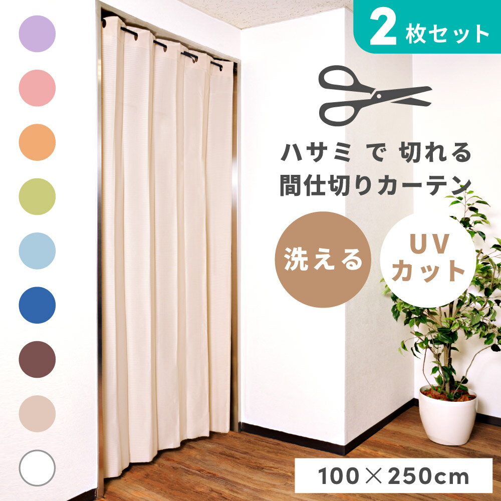 \ 10%OFFクーポンすぐ使える! / のれん 2枚セット アコーディオン カーテン テイジン エコリエ 階段 間仕切り 100×250cm おしゃれ ロング...