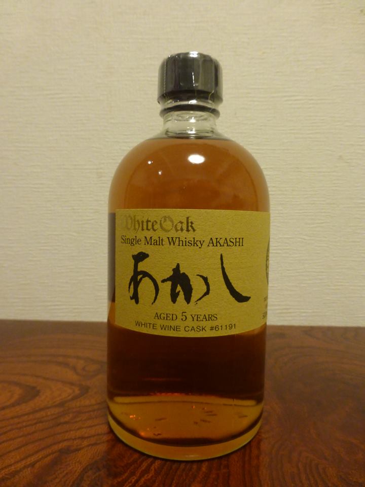 江井ヶ嶋酒造　あかし　WhiteWineCask　No61191　5years　500ml　50％