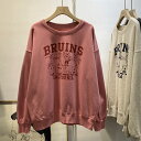 パーカー レディース トレーナー 春 秋 ゆったり スウェット プルオーバー 大きいサイズ トップス 長袖 おしゃれ ファッション 冬服 春服 カジュアル 可愛い ストリート かっこいい ビックシルエット トップス(4)