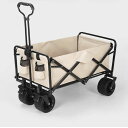 アウトドアワゴン キャリーワゴン キャリーカート 折りたたみ 4輪 頑丈 耐荷重400kg 大容量 150L タフ ワイドタイヤ 軽量 コンパクト アウトドアキ...