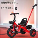 子供用三輪車 三輪車のりもの 押し棒付き 自転車 おもちゃ 乗用玩具 幼児用 軽量 キッズバイク プレゼント ギフト 組み立て簡単 1-3 歳のお子様向け 誕生...