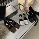 フラットシューズ スクエアトゥ パンプス フラット レディース 幅広 人気 ローヒール ペタンコ 普段使い 通勤 オフィス きれいめ 大きいサイズ 小さいサイズ 22.5cm 25cm 疲れない 30代 40代 送料無料(4)