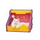 ペットハウス 猫ハウス フェルト ハウス ベッド ペット用品 ペットグッズ 猫家 かわいい フエルトにゃんハウス おしゃれ 組み立て簡単 フェルト素材