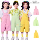 サロペット パンツ ダンスパンツ 男の子 女の子 オーバーオール 粉 緑 黄 ショーツ 舞台 団体服 演出服 幼稚園 小学校 かわいい サロペット 文化祭 学園祭 応援団 クラス活動 ボトムス 半ズボン ショーツ サロペット オーバーオール 110 120 130 140 150 160 170 180