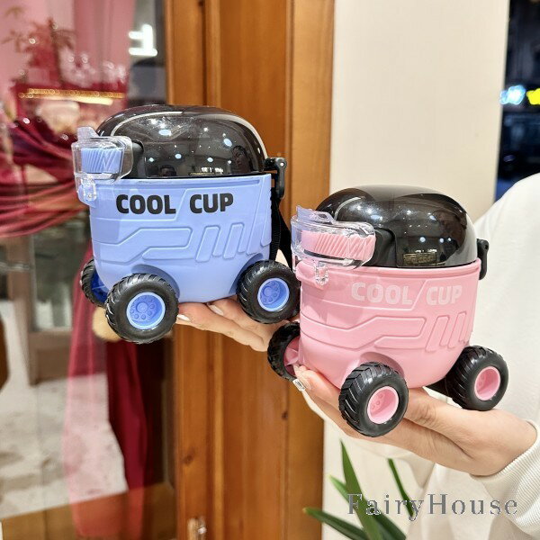 【無料送料】1個/550ml 新作 かわいいカートーン水筒、アウトドア用ポータブルバウンスプラスチックス..