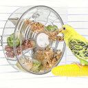 【無料送料】カラフルシード付きインタラクティブ回転式鳥の採食玩具 - バジリコ、ラブバード、インコ、オウム、小/中型鳥用耐久性プラスチック採食フィーダー、鳥アクセサリー|詳細画像