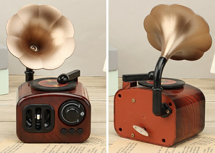 送料無料蓄音機 音楽ボックス インテリア おも...の紹介画像3