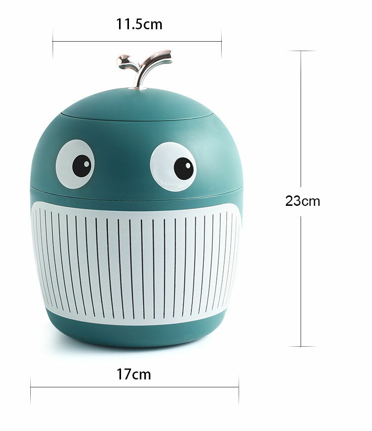 【送料無料】卓上ゴミ箱 蓋付き 北欧 おしゃれ ゴミ箱 ふた付き ミニゴミ箱 小さい 丸型 デスクトップゴミ箱 ビングルーム ベッドルーム オフィス キッチン 車載トラッシュボックス 机 洗面所 化粧台 車載 車用 隙間 可愛い 持ち運び便利 利便性 選べる5色 [2]