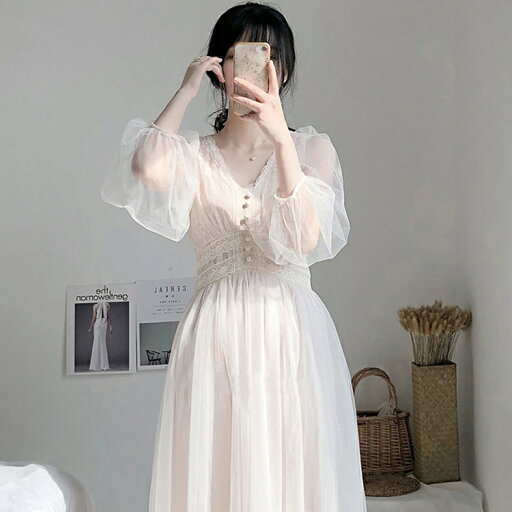 チュールワンピース レディース 春夏 オシャレ ロング丈 ワンピース Vネック 姫系 パーティー 二次会 発表会 着痩せ きれいめ パフスリーブ プリンセス風 新作 チュールワンピース レディース 春夏 オシャレ ロング丈 ワンピース Vネック 姫系 パーティー 二次会 発表会 着痩せ きれいめ パフスリーブ プリンセス風 新作