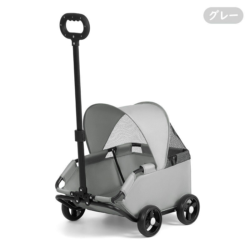 【送料無料】折り畳み式ペットバギー 多機能 自立式 4輪ペットカート 小型犬 中型...