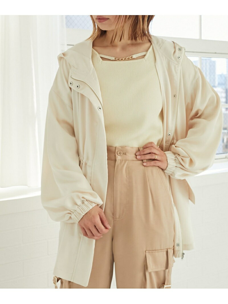 【SALE／30%OFF】ウエストきゅっとサテンブルゾン MAJESTIC LEGON マジェスティックレゴン ジャケット..