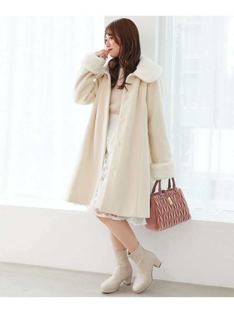 【SALE／20%OFF】7wayファー×ビジューコート MAJESTIC LEGON マジェスティックレゴン ジャケット・アウ..