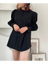 【SALE/60%OFF】コンシャススリーブシャツ MAJESTIC LEGON マジェスティックレゴン トップス シャツ・ブラウス ホワイト ブラック【RBA...