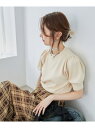 パフスリーブニットプルオーバー MAJESTIC LEGON マジェスティックレゴン トップス ニット ホワイト パープル ブラック ブラウン[Rakuten ...