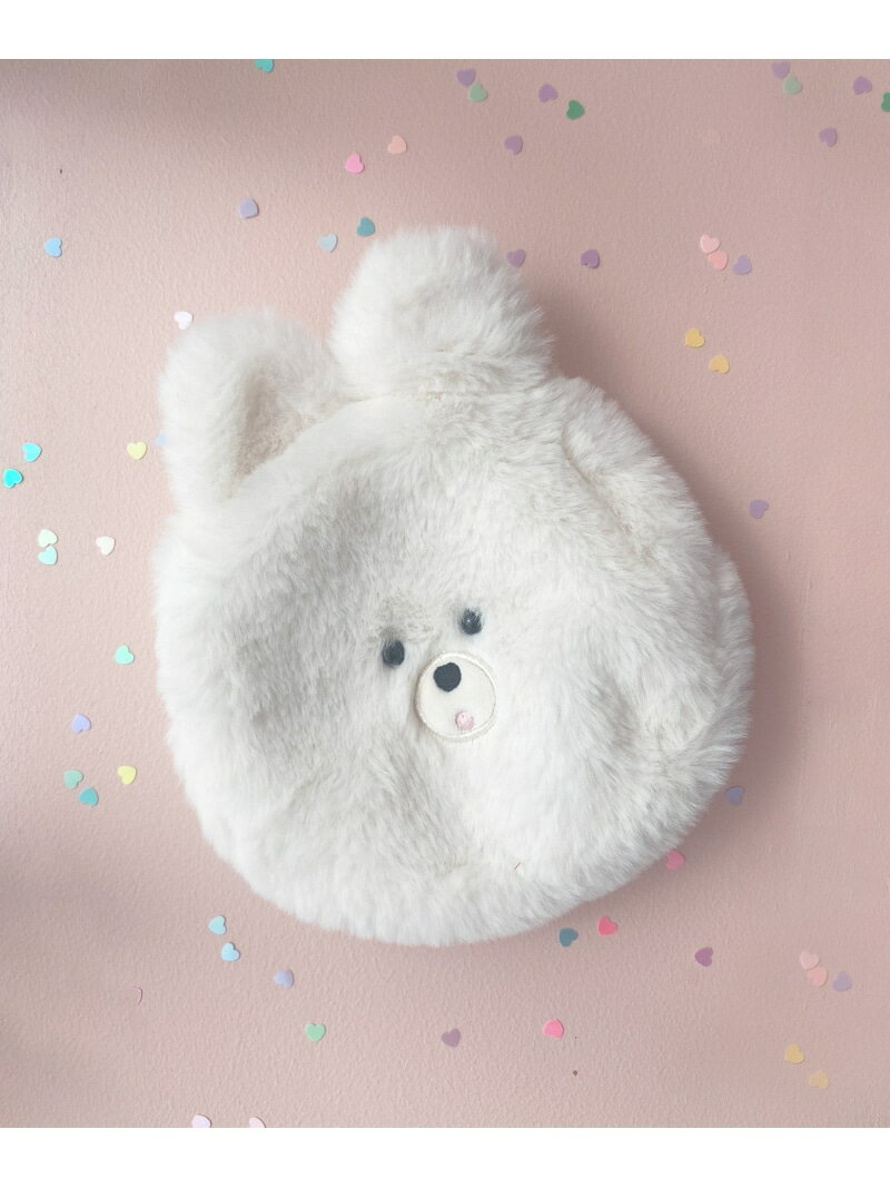 【SALE／10%OFF】スフレベアダイカットポーチ MAJESTIC LEGON マジェスティックレゴン 財布・ポーチ・ケース ポーチ グレー グリーン ブラウン イエロー ホワイト【RBA_E】[Rakuten Fashion]