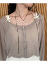 【SALE/10%OFF】クリアハートコードネックレス MAJESTIC LEGON マジェスティックレゴン アクセサリー・腕時計 ネックレス ブラウン【RBA...