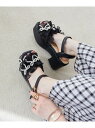 【SALE/20%OFF】パールリボンフリルボリュームサンダル MAJESTIC LEGON マジェスティックレゴン シューズ・靴 サンダル ブラック グレー ...