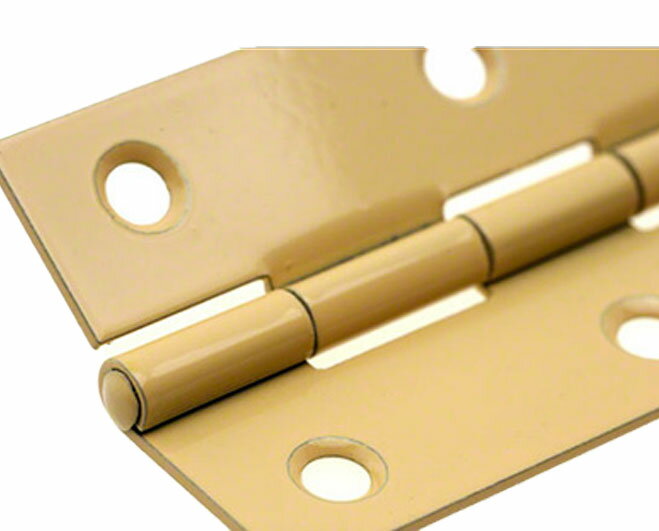 【在庫だけの特別価格】【アウトレット】【在庫処分】【現品限り】BF-64 鉄 片背押丁番 クリーム (木ネジ付) 64mm　※丁番1枚当たりの価格です（ビス6本付き）　※送料別