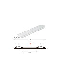 【イーグル 浜国】AERA (アエラ) レール ダブル(P-36)長さ:3000mm TKシルバー 435-508 ※1本売り※穴加工無・ビス無