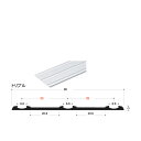 【イーグル 浜国】AERA (アエラ) レール トリプル(P-33)長さ:3000mm TKシルバー 435-513 ※1本売り※穴加工無・ビス無