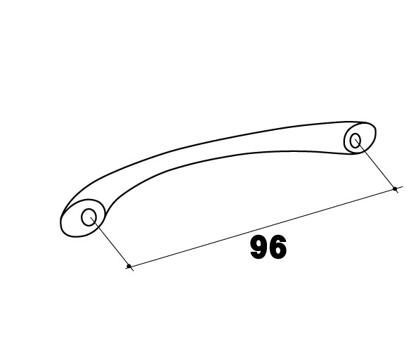 ハンドル取っ手［シルバー］（ビス(18mm)2個付） ※取っ手1個当たりの価格です　※送...