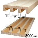 木製敷居と鴨居のセット（3本溝）長さ3m　溝の幅21mm　溝と溝の間の幅12mm■ふすま(襖）を洋風建具にリフォーム（敷居/レール/敷居すべり/敷居スベリ/ふすま/襖/襖紙/ふすま/引き戸/引戸/ふすま紙/リフォーム）