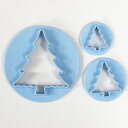 シュガークラフト 抜き型 クリスマスツリー型3個セット プラスチック シュガークラフト道具