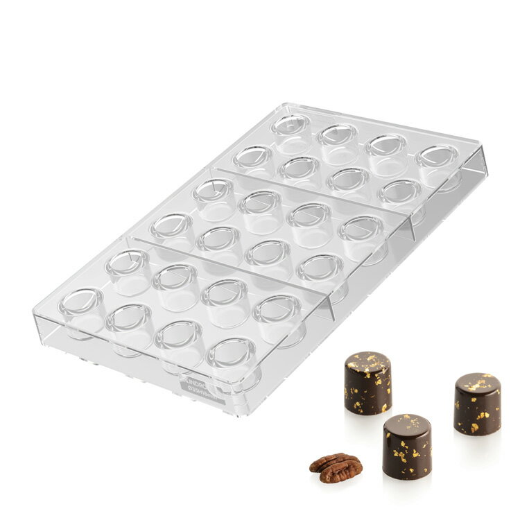 シリコマート chocado シリンダー 01 P 24個付 | Silikomart CILINDRO 01 P プラスチック チョコレート型 チョコ型 チョコレート チョコ 型 バレンタイン
