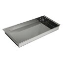 18-0 羊かん型 ステン 羊かん舟 ツバ出 尺 2寸 × 6寸 × 高 1.2寸 | 羊羹 冷やし型 流し型