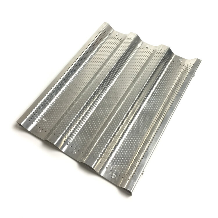 アルミ フランスパン 型 3山 [MJ0344] | 空焼き 不要