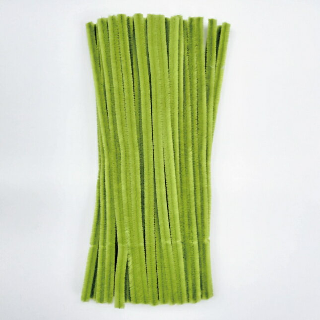 3分モール単色50本パック 324 オリーブ 50本セット ラッピング 手芸 工作 知育 手作り 趣味 ふわふわ ミニチュアアニマル DIY 飾り物 クリスマスツリー飾り パーティー飾り 手作り素材 工作教室 親子活動