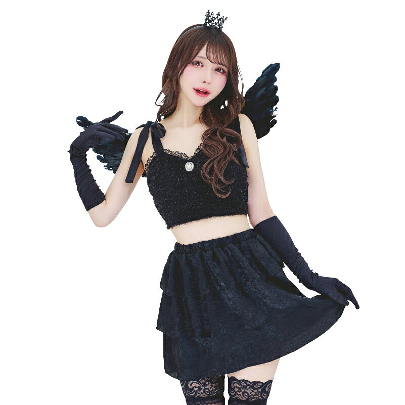 樂天商城 - ノアールヴェール 堕天使 おそろい 変装 ハロウィン HALLOWEEN ハロウィーン パーティー イベント コスプレ コスプレ衣装 人気 定番 集団