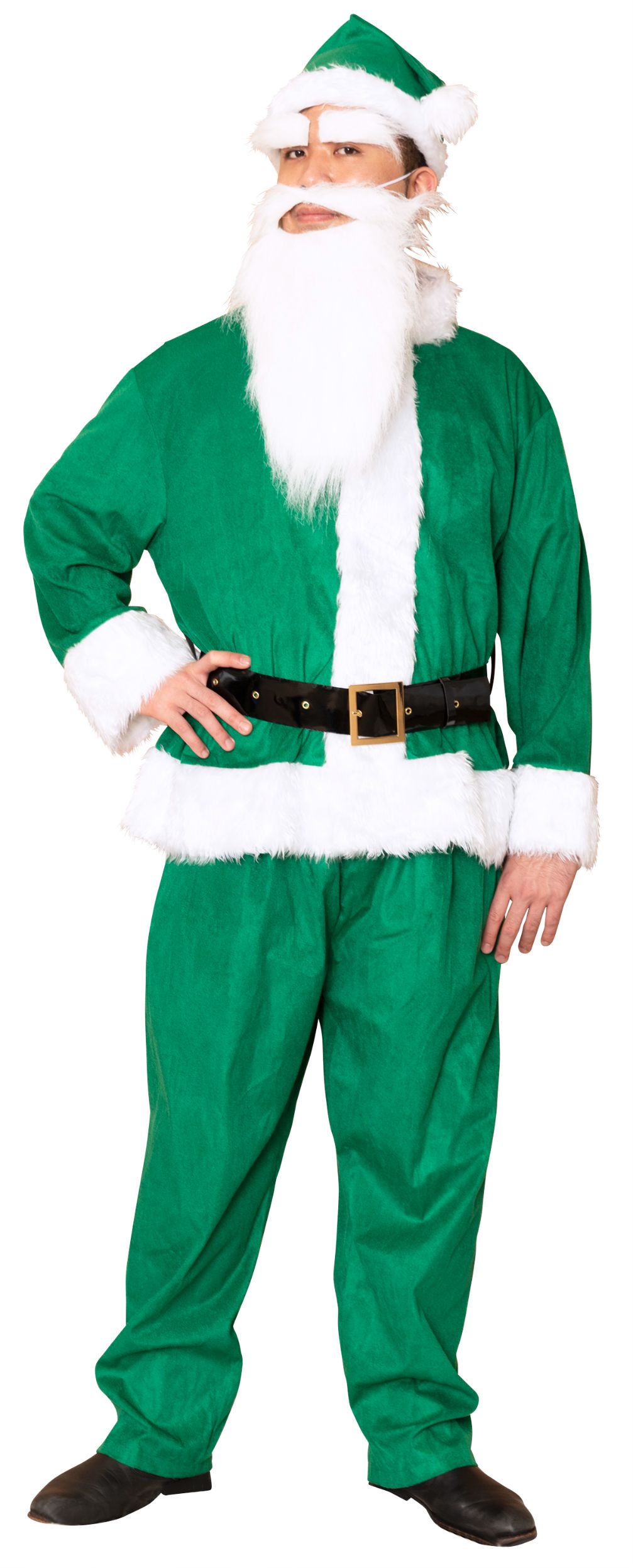 GOGOサンタさん グリーン メンズ 定番サンタ カラーバリエーション