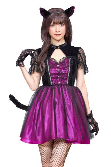 樂天商城 - ファンタジックヴィラン マオ ねこ キャット アニマル おそろい 集団仮装 コスチューム 仮装 変装 ハロウィン HALLOWEEN ハロウィーン パーティー イベント コスプレ コスプレ衣装 人気 定番 集団
