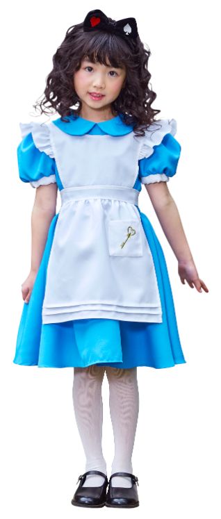 フォレストアリスガール キッズ 140 ブルー ワンダーランド 不思議の国 コスチューム 仮装 変装 ハロウ..