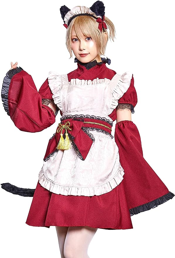 楽天市場】メイド服 和風(コスチューム一式|コスプレ・変装 楽天市場】メイド服 和風(コスチューム一式|コスプレ・変装