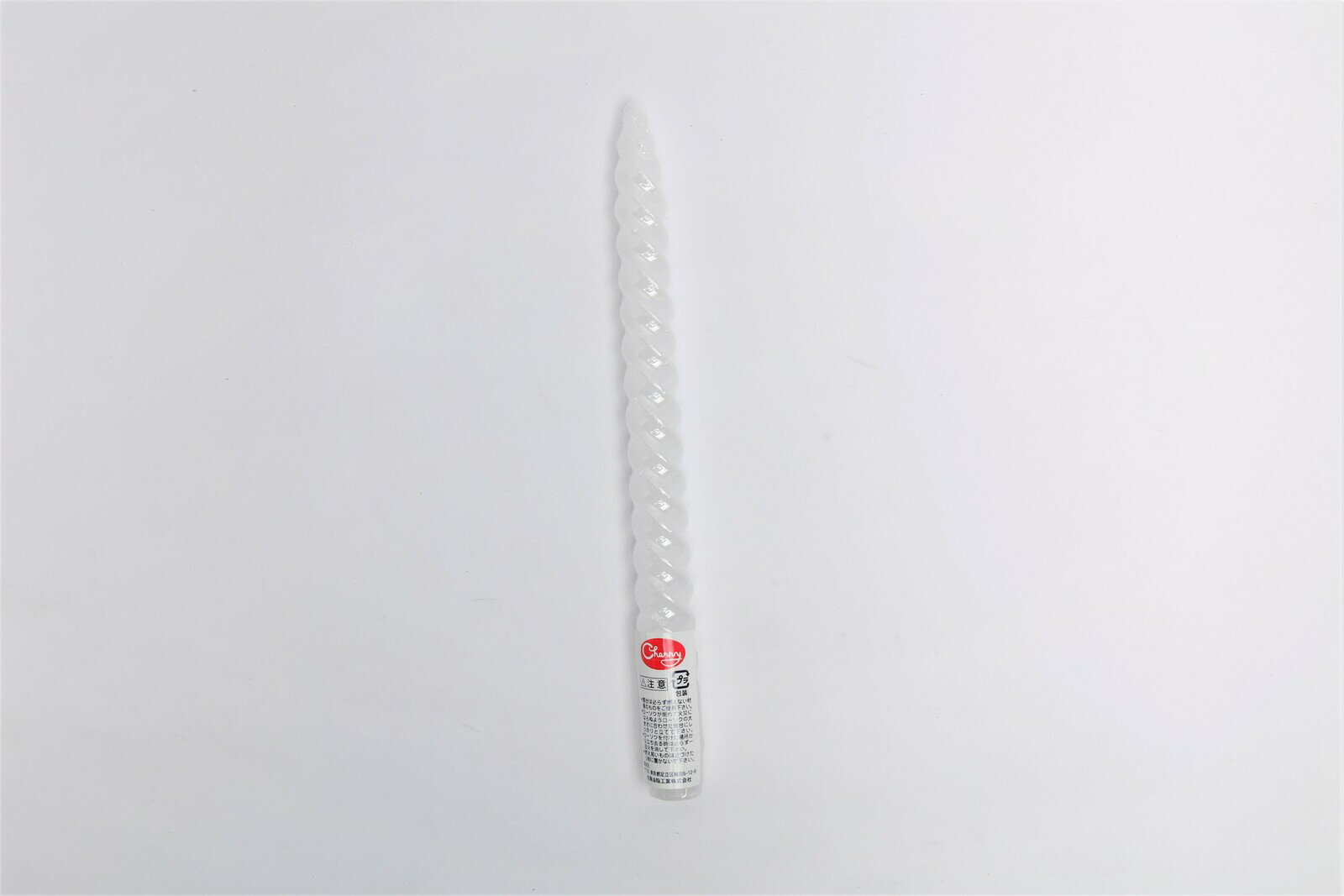 10インチスパイラルキャンドル 白 12本入り ホワイト ろうそく クリスマス 雑貨 ホームパーティー 誕生日 バースデーキャンドル 蝋燭 ロウソク