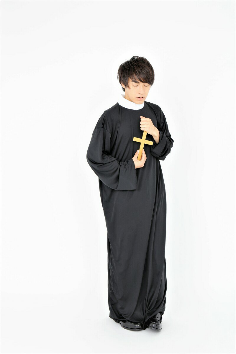 キリストンローブ 牧師 司祭 コスプレ アニメ 学園祭 文化祭 仮装 衣装 ハロウィン 仮装 パーティ パーティーグッズ 余興 コスチューム