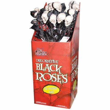 スカルローズ 1本 スカル 骸骨 薔薇 SUNSTAR Skull Rose ハロウィン 飾り デコレーション 店舗装飾 レプリカ インテリア 撮影 ホラー 演出 肝試し 小物