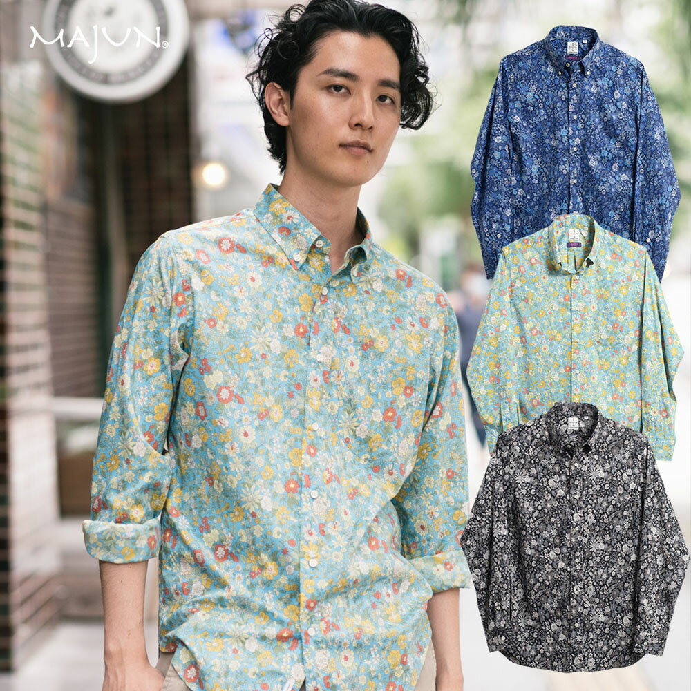 かりゆしウェア 日本製 沖縄 結婚 式 かりゆし 長袖 アロハシャツ アロハ シャツ ペア お揃い 男 男性 MAJUN マジュン majun ギフト プレゼン...