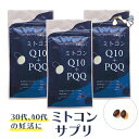 ミトコンドリア サプリ ミトコン Q10＋PQQ サプリメント(3袋セット)還元型コエンザイムQ10 ミトコンサプリ 2人目 妊活サプリ ピロロキノリンキノン Lカルニチン ミトコンドリア 活性化 増やす 妊活 妊娠 抗酸化 健康【メール便対象】