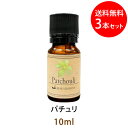 メール便送料無料 パチュリ10ml×3本セット(天然由来100%アロマオイル)ゆったりとしたコクを湛えたオリエンタル調で、東洋的なイメージの深みのある香り(エッ...
