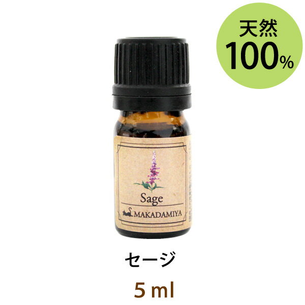 メール便送料無料 セージ5ml(天然由来100%アロマオイル)鋭くクリアなハーブの香りで(エッセンシャルオイル 精油★ Sage)のサムネイル